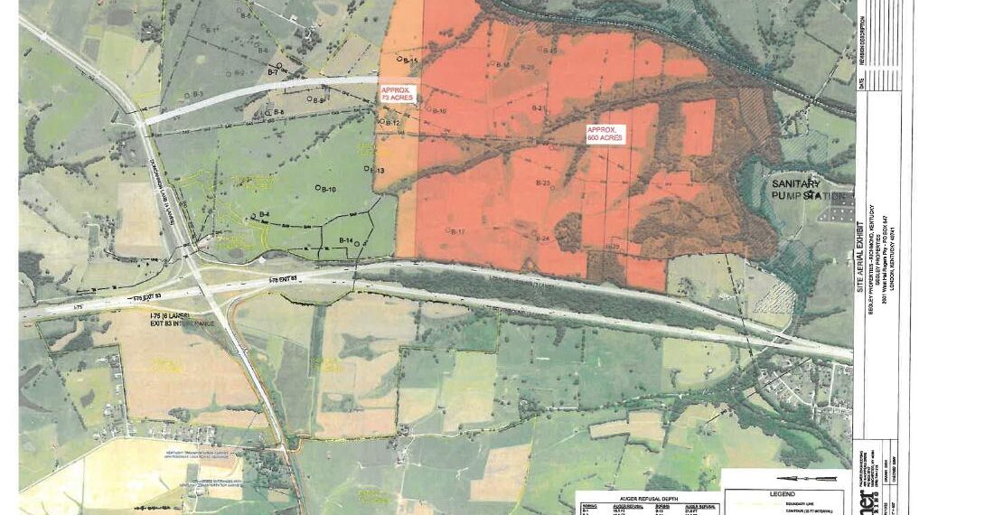Rendering of 600 acre plat, optioned by City of Richmond